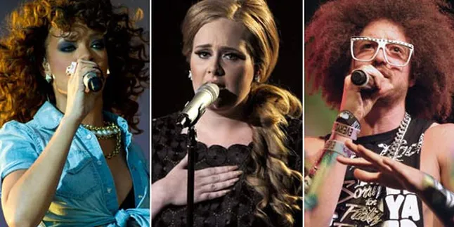 Adele, LMFAO dan Rihanna Dominasi Billboard Awards 2012