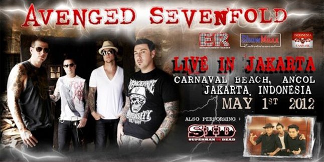 Congrats Pemenang Tiket GRATIS Avenged Sevenfold!