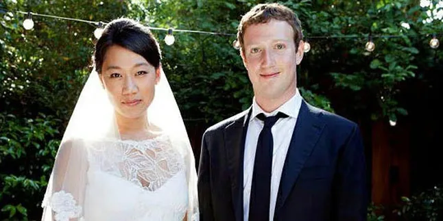 CEO Facebook Mark Zuckerberg Resmi Nikahi Priscilla Chan