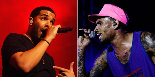 Gara-Gara Rihanna, Drake - Chris Brown Berkelahi?