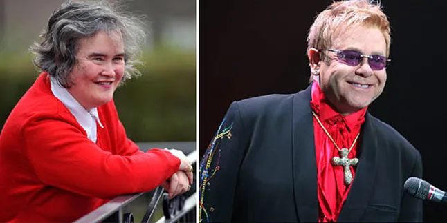 Disapa Elton John, Susan Boyle Gemetaran Disapa Elton John, Susan Boyle Gemetaran