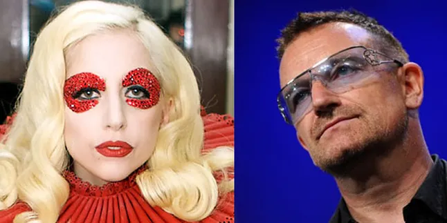 Demi Sang Putri, Bono Nyanyikan Lagu Lady Gaga