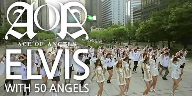 Girlband AOA Gelar Flash Mob 'Elvis' Bareng '50 Malaikat' Girlband AOA Gelar Flash Mob 'Elvis' Bareng '50 Malaikat'