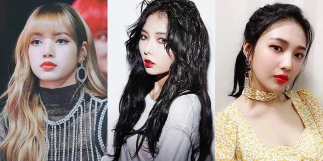 10 K-Pop Idol Tampil Bold Pakai Lipstick Merah, Lisa BLACKPINK - Hyuna 10 K-Pop Idol Tampil Bold Pakai Lipstick Merah, Lisa BLACKPINK - Hyuna