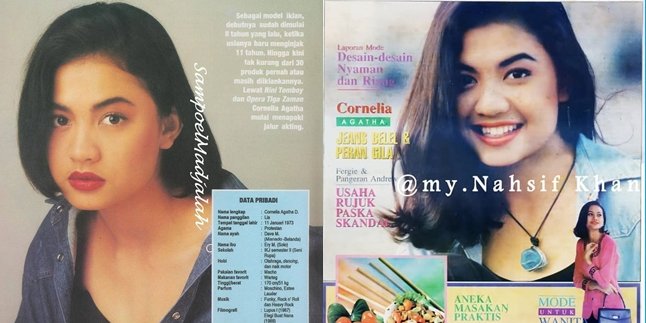 10 Photos of Cornelia Agatha 'Sarah Si Doel' When She Became a Model in Vintage Magazines, Becoming the Dream of 90s Men