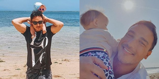 10 Portraits of Hot Daddy Hamish Daud's Style While Taking Care of Baby Zalina, Quality Time at Home to Playing at the Beach