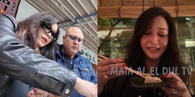 10 Photos of Maia Estianty and Her Husband Irwan Mussry Exploring Traditional Japanese Markets, Eating Halal Ramen - Raw Fish Sperm