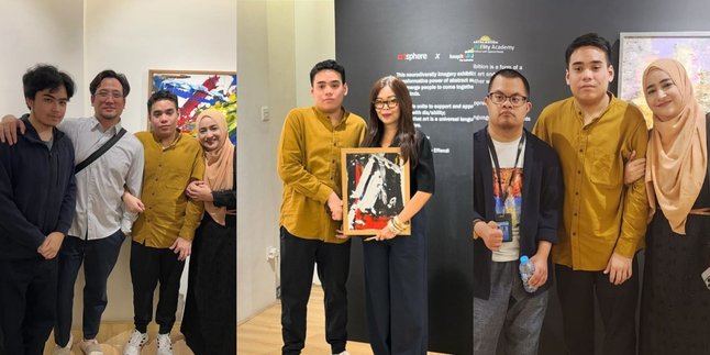 10 Portraits of Tengku Omar, Cindy Fatika Sari's Son, Holds an Art Exhibition as a Special Needs Artist Before Moving to Canada