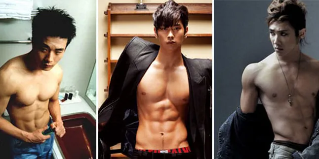 10 Seleb Cowok K-Pop Dengan Perut Super Seksi