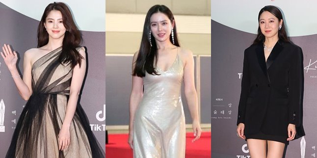 14 Best Dress Photos on the Red Carpet at Baeksang Awards, Their Charms are Like Goddesses: Han So Hee - Son Ye Jin