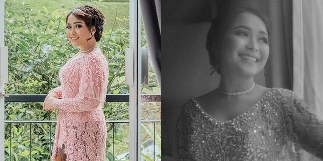 16 Beautiful Details of Syifa's Appearance at the Engagement Event, Ayu Ting Ting's Younger Sister Looks Elegant and Glowing in Modern Kebaya