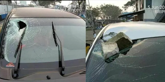 2 Mobil Dilempar Batu Orang Tak Dikenal di Tol Jakarta-Cikampek, Pemudik Hati-Hati