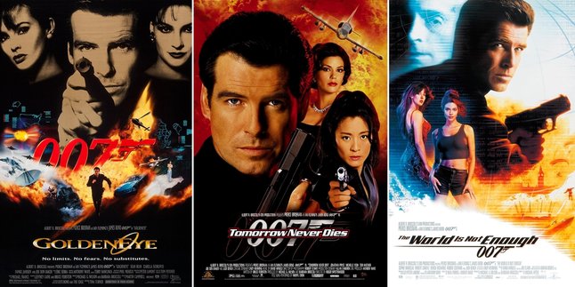 3 James Bond Films from the 90s Starring Pierce Brosnan, Full of Thrilling Action!