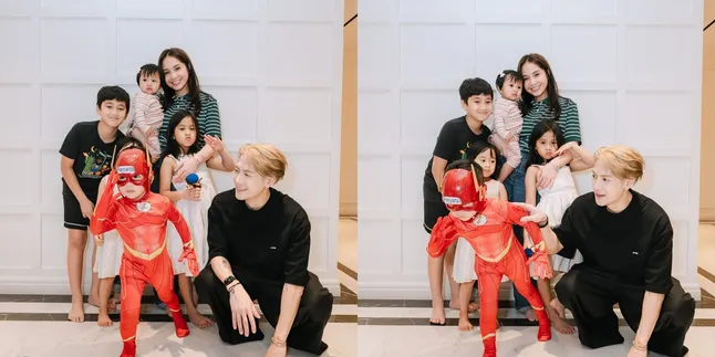 3 Portraits of Jackson Wang at Raffi Ahmad's House, Rayyanza Looks Adorable in a Superhero Costume