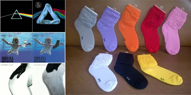 6 Cover Album Yang Dikreasi Ulang Dengan Kaos Kaki