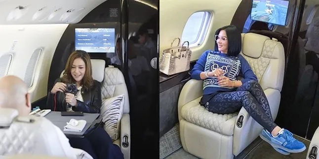 6 Kemiripan Jet Pribadi Syahrini dan Maia Estianty, Sama Mewahnya!