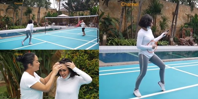6 Moments Yuni Shara Plays Badminton with Krisdayanti, Still Agile Despite Almost 50 Years Old