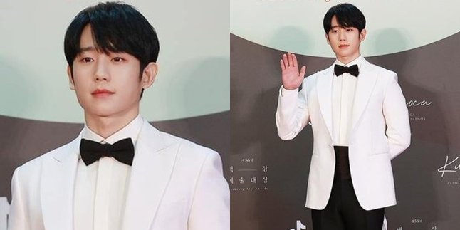 6 Portraits of Handsomeness Jung Hae In on the Red Carpet of Baeksang Arts Awards 2020, Wearing a White Suit Like a Prince in a Fairy Tale!