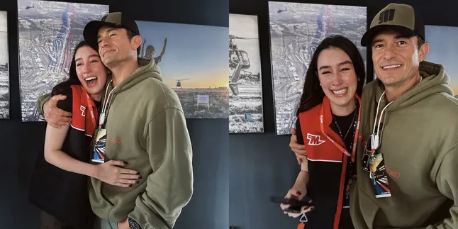 6 Photos of Natasha Ryder with Orlando Bloom in an Embrace, Crying Emotionally Meeting Her Idol