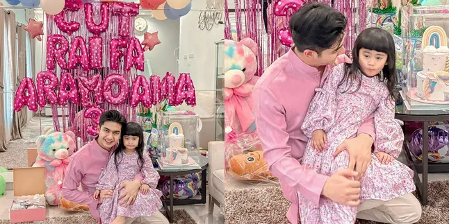 6 Portraits of Teuku Ryan Celebrating Moana's Birthday, Held Separately from Ria Ricis' Event
