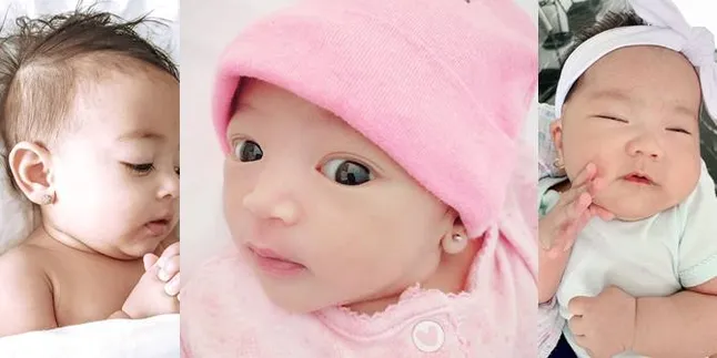 7 Anting Bayi Selebriti Ini Tampak Memikat, Ada Anak Ruben Onsu - Momo Geisha