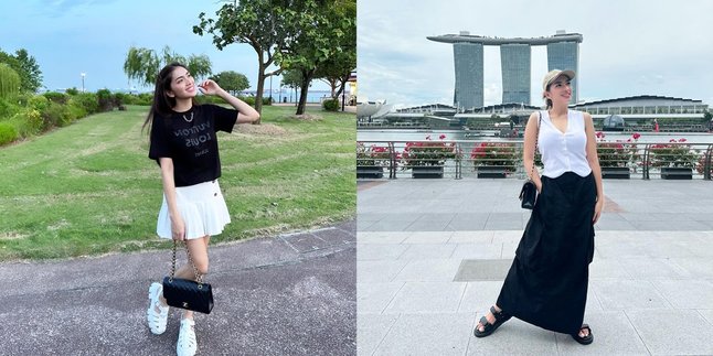 7 Styles of Angel Karamoy's Vacation in Singapore, Looking Relaxed like a High School Student on a Trip