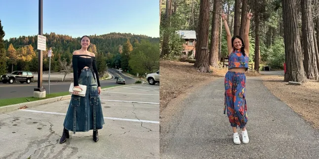 7 Gaya Marshanda Selama di LA, Penuh Warna - Disebut The Real Forever Young