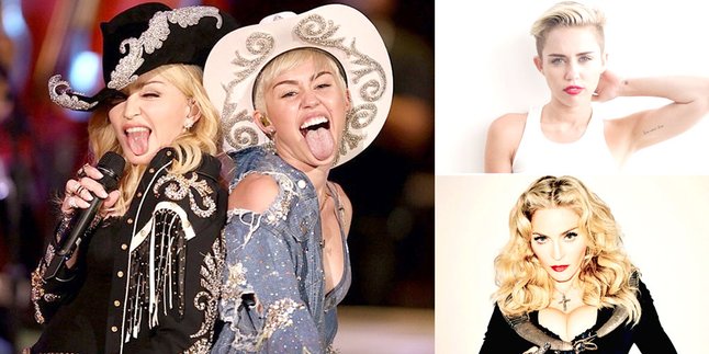 7 Kemiripan Madonna dan Miley Cyrus!