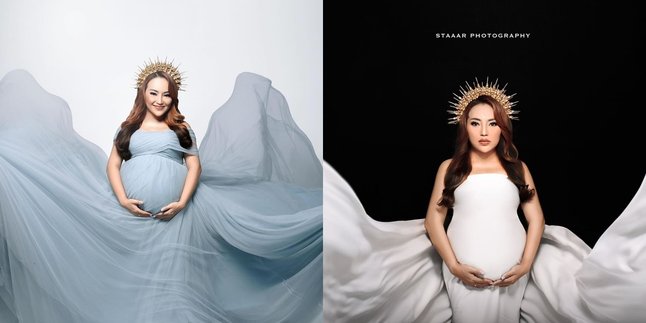 7 Maternity Photoshoot by Mpok Alpa who is currently pregnant with twins, looking really beautiful like a different person