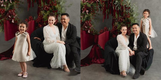 7 Moments of the Rianti Cartwright Family's Christmas Photoshoot Filled with Warmth and Happiness