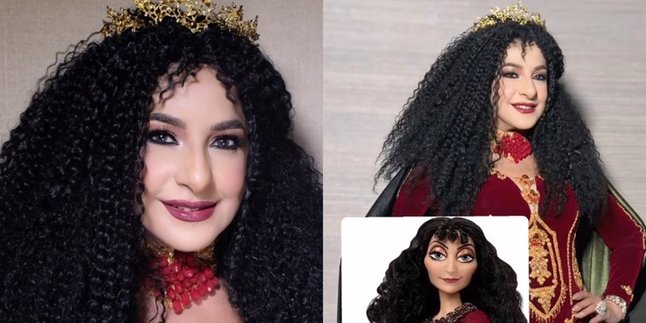 7 Portraits of Alatas Style by Tasya Farasya's Mother at Her Grandchild's Birthday, Total Cosplay as Madam Gothel