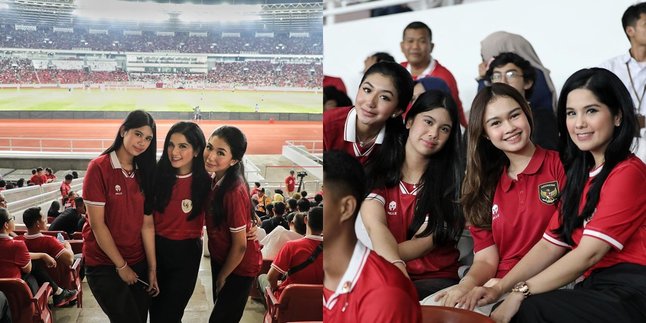 7 Portraits of Almira, AHY and Annisa Pohan's Daughter Watching Football at GBK, Style and Appearance Attract Attention