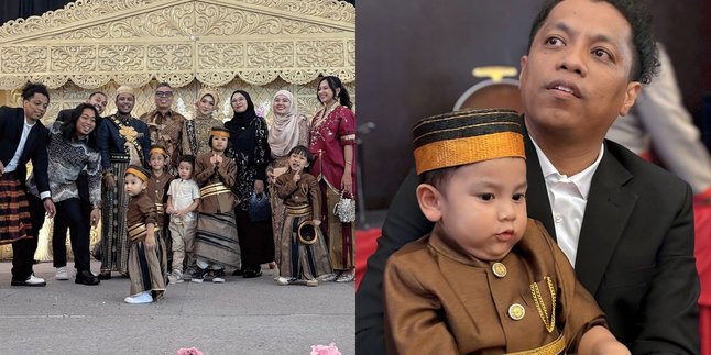 7 Portraits of Arie Kriting's Child Wearing Traditional Sulawesi Clothing at Mamat Alkatiri's Wedding, So Cute