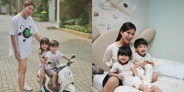 7 Potret Anak Kembar Syahnaz Sadiqah yang Sudah Pada Besar, Cantik dan Ganteng - Fotogenik dari Kecil