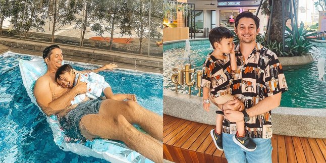 7 Photos of Andrew Andika with His Child, Hot Daddy