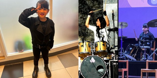 7 Portraits of Aneska, Iko Uwais and Audy Item's Child, A Young Drum Master - Looks Like a Little Rocker
