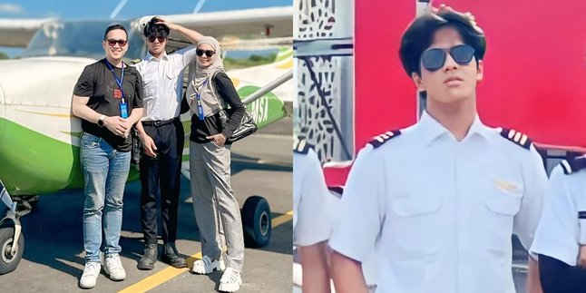 7 Portraits of Athir, Zee JKT48's Twin Who is a Pilot Student, Fadli Akhmad Finally Experienced Flying in a Plane Piloted by His Child