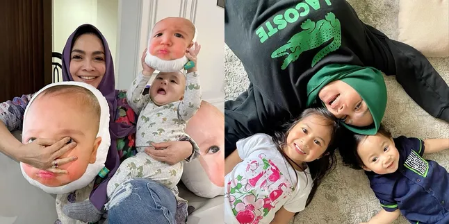 7 Potret Bahagia Rieta Amilia Kumpul Bareng Cucu, Netizen Malah Salfok ke Bantal dengan Muka Rayyanza - Lucu Banget