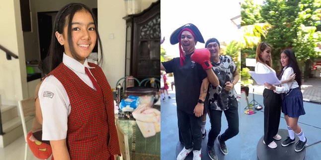 7 Happy Photos of Sheila Marcia with Dimas Akira and Anji When Their Child Graduated, Coming Together to School