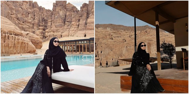 7 Portraits of Citra Kirana in Al Ula Called Like a Fairy Tale Land That Becomes the Spotlight