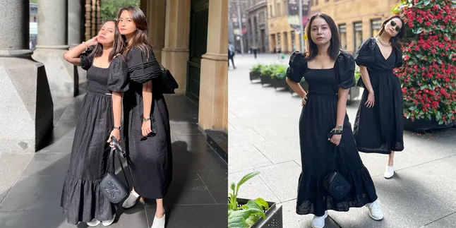 7 Potret Cantik Rossa dan Acha Septriasa Kompak Pakai Dress Hitam, Duo Awet Muda - bak ABG Lagi Hangout