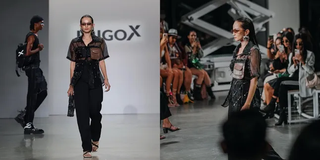 7 Potret Enzy Storia di New York Fashion Week, Aksi dan Auranya Disebut bak Model Internasional
