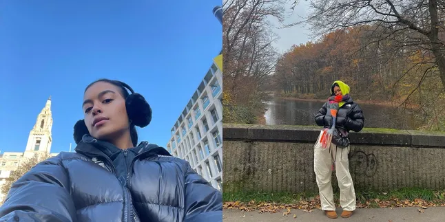 7 Potret Eva Celia di London bak Warga Lokal, Impian Terwujud Bisa Main-Main di Bawah Hujan Salju 7 Potret Eva Celia di London bak Warga Lokal, Impian Terwujud Bisa Main-Main di Bawah Hujan Salju