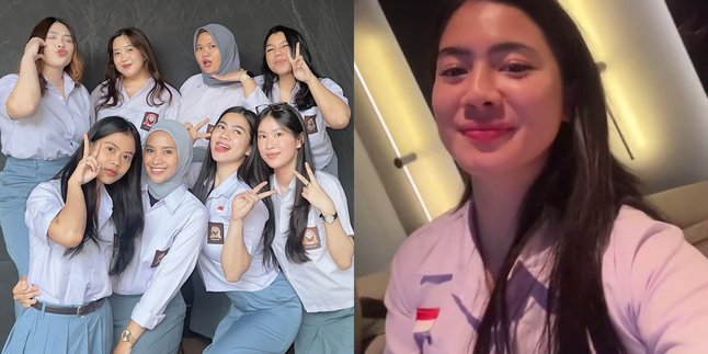 7 Photos of Felicya Angelista Wearing High School Uniform at Iftar with Friends, Still Suitable