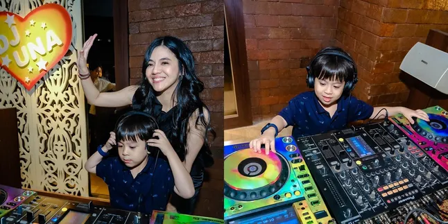 7 Potret Gemas Kyrie Arnatama Anak DJ Una Tampil Nge-DJ, Disebut Calon Bintang Bakal Penerus Mamanya
