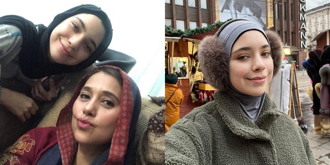 7 Portraits of Isabelle Tramp, Ayu Azhari's Daughter, Equally Enchanting, Beautiful - Stylish with Hijab