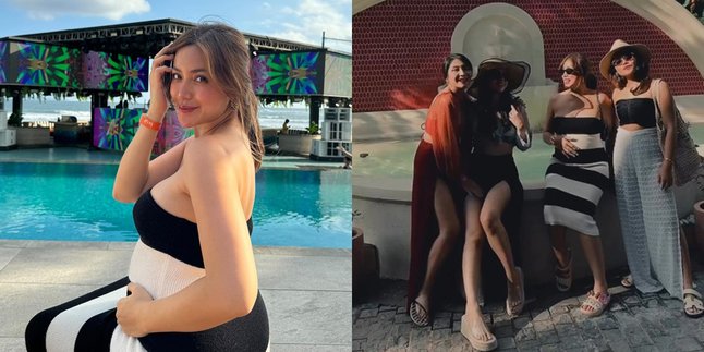 7 Photos of Jessica Iskandar's Babymoon with Friends - Beach Party, Not Bringing Husband and Child