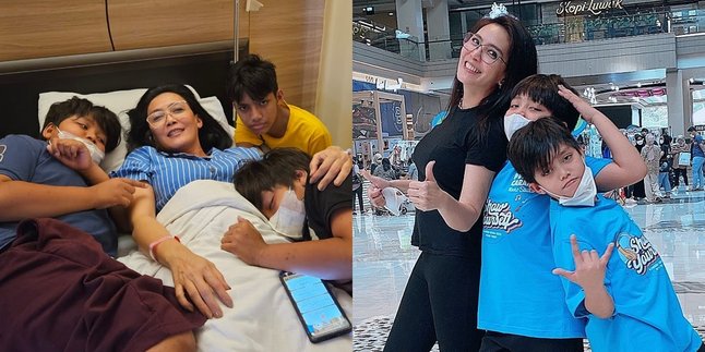 7 Portraits of Rieke Diah Pitaloka's Togetherness with Her 3 Sons