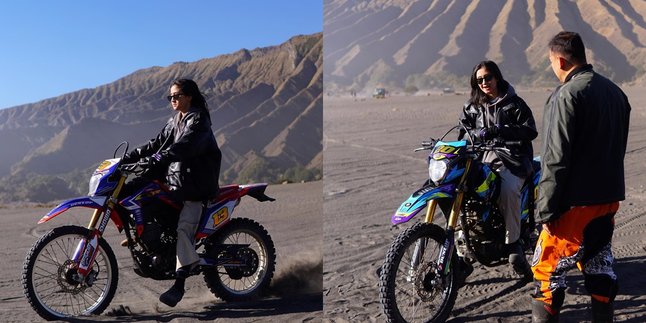7 Portraits of Keisya Levronka Who Turns Out to be Skilled in Riding a Trail Motorcycle, Her Actions Become the Spotlight