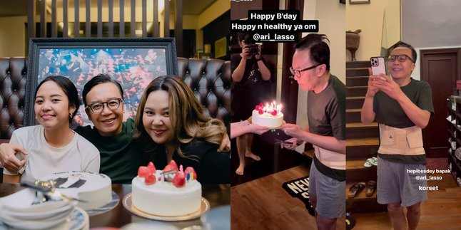 7 Portraits of Ari Lasso's 51st Birthday Surprise, Making a Distraction Wearing a Corset